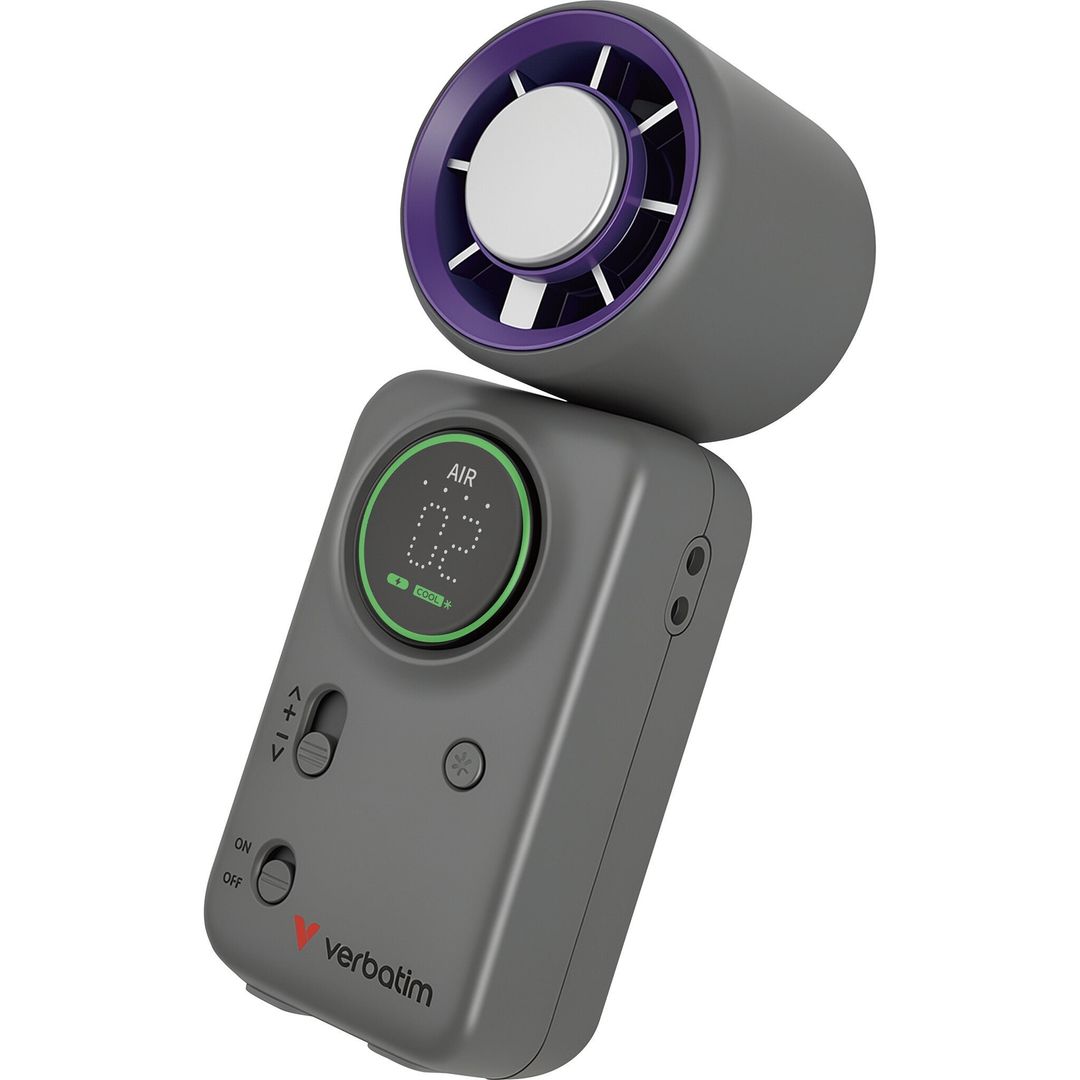 Verbatim Cool 'n' Go Ice Touch Mini Handheld Fan - Image 1
