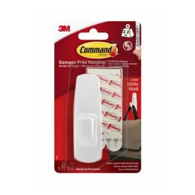 3M 7100134221 home storage hook Indoor Utility hook White 1 pc(s)