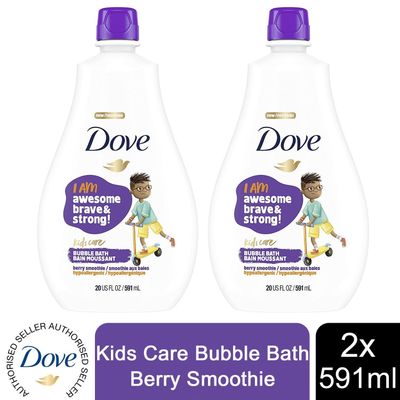 Dove Care Hypoallergenic Skin Care 'Bubble Bath' Berry, 3x 591ml in White