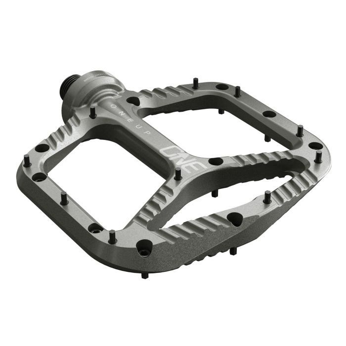 OneUp Components Aluminium Pedals - Grey - Image 1