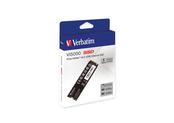 Verbatim Vi5000 PCIe NVMe M.2 SSD 1TB - Thumbnail 2