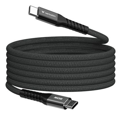 Verbatim Sync & Charge Magnetic Cable - 60W USB-C to USB-C 120 cm Black