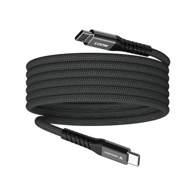 Verbatim Sync & Charge Magnetic Cable - 100W USB-C to USB-C 120 cm Black