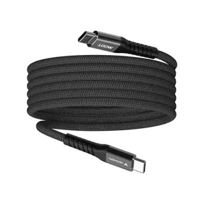 Verbatim Sync & Charge Magnetic Cable - 100W USB-C to USB-C 120 cm Black - Thumbnail 2