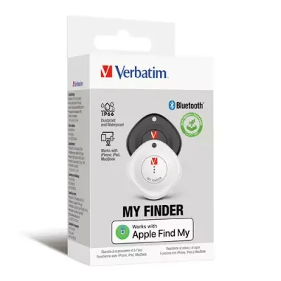 Verbatim MYF-02 Bluetooth Item Finder 2 pack Black/White - Thumbnail 2
