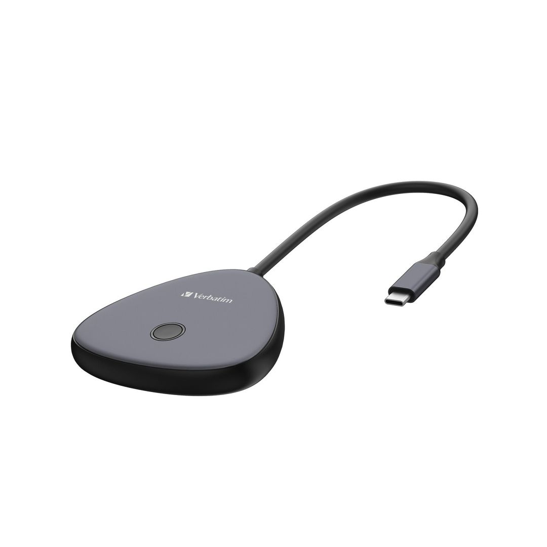 Verbatim Share My Screen USB-C Wireless Display Adapter 4K with Hub WDA-02 - Image 1