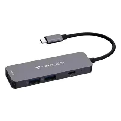 Verbatim USB-C Essentials Multiport Hub 4 ports: HDMI USB-C PD USB-A 3.2 Gen 1 USB-A