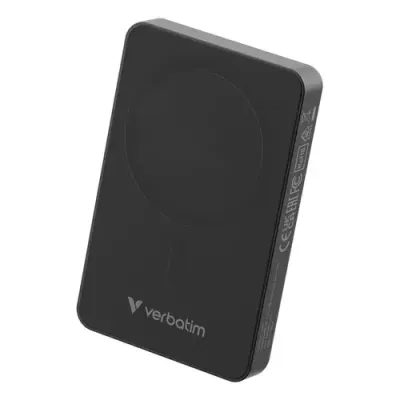 Verbatim Charge 'n' Go Essentials Magnetic Wireless Power Bank 10000 mAh Black - Thumbnail 2