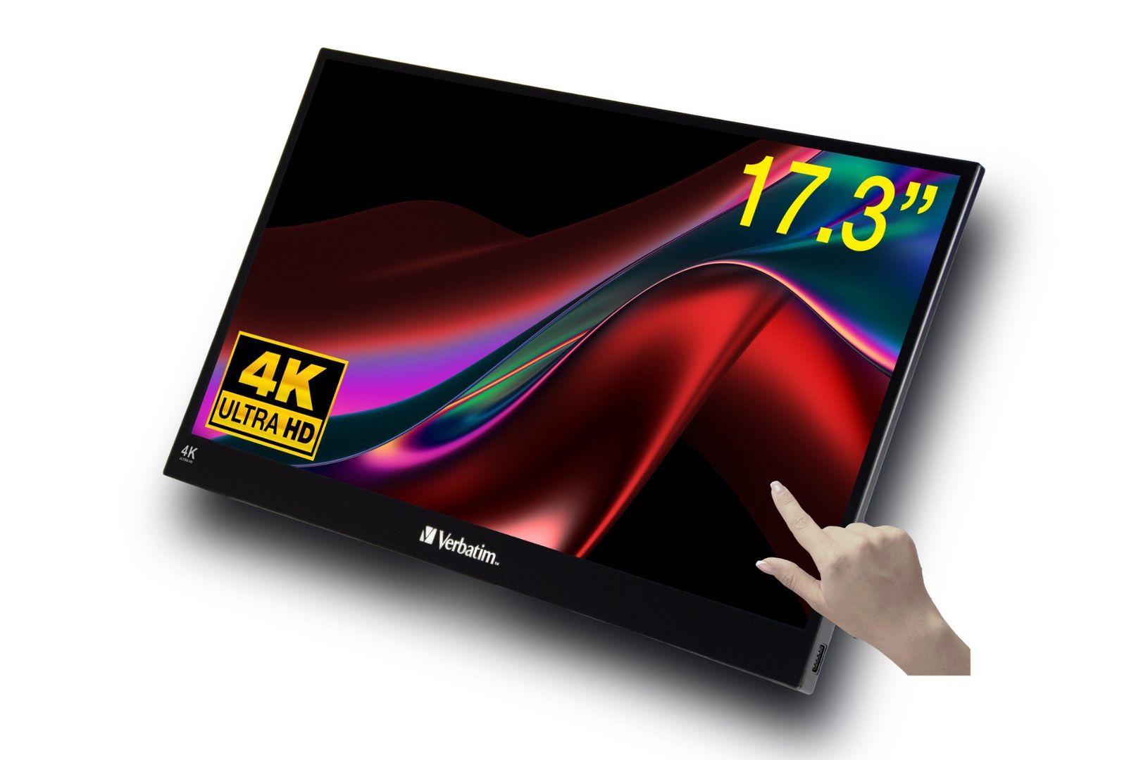 Verbatim Portable Touchscreen Monitor Ultra HD 4K - 17.3” - Image 1