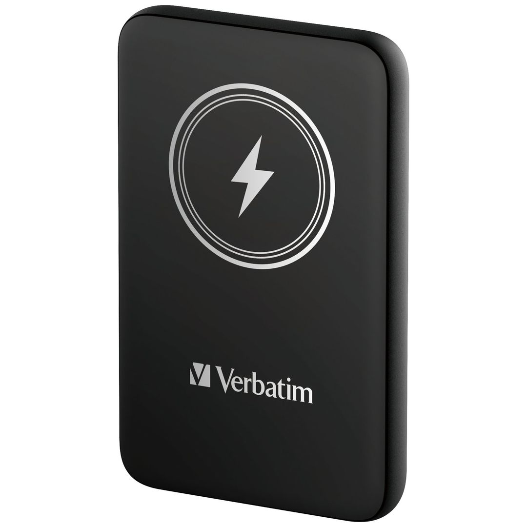Verbatim Charge 'n' Go Magnetic Wireless Power Bank 10000mAh Black - Image 1