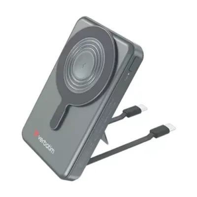 Verbatim Charge'n'Go 2C & Display Power Bank 10000 mAh Grey - Thumbnail 2