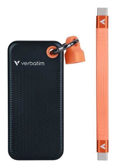Verbatim Pocket SSD USB 3.2 Gen 2 512GB Black/Orange