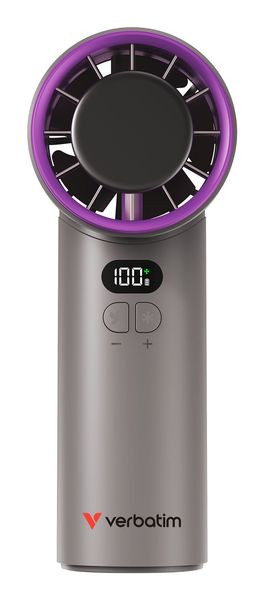 Verbatim Cool’n’Go IceTouch Handheld Fan Grey/Purple