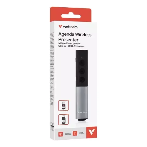 Verbatim Agenda Wireless Presenter with Red Laser Pointer - Image 1