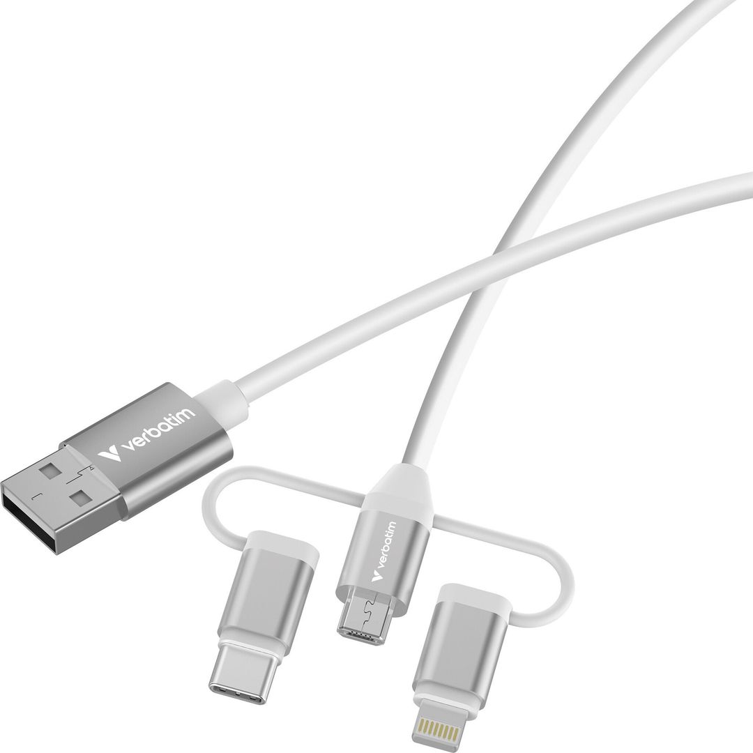 Verbatim Essentials 3-in-1 Sync & Charge Cable - Image 1