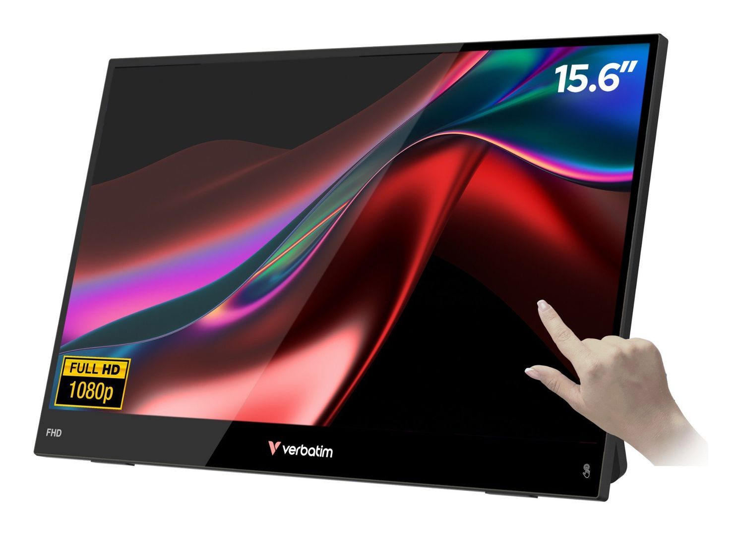 Verbatim Portable 15.6" FHD Touch Monitor LIGHT - Image 1