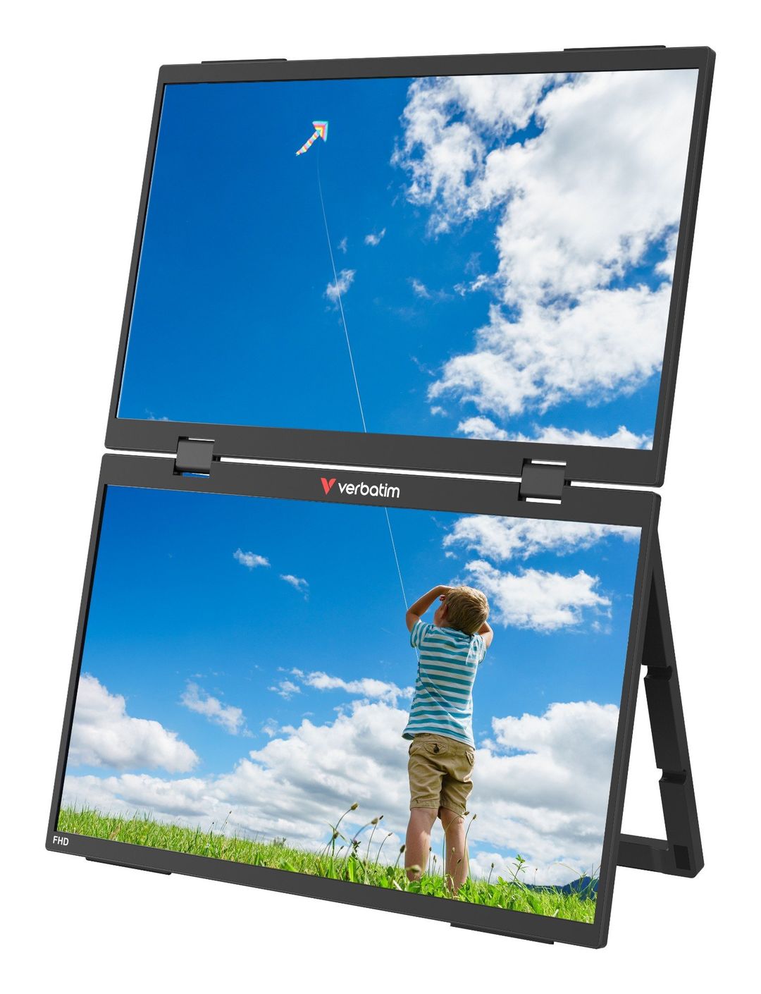Verbatim Portable 15.6" FHD Dual Monitor Essentials - Image 1