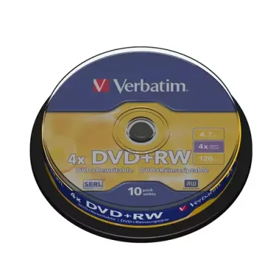Verbatim DVD+RW Matt Silver 4.7 GB 10 pc(s) - Thumbnail 2