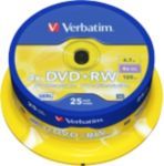 Verbatim DVD+RW Matt Silver 4.7 GB 25 pc(s)
