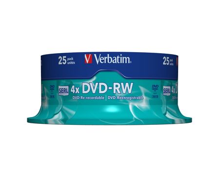 Verbatim DVD-RW Matt Silver 4.7 GB 25 pc(s) - Thumbnail 2