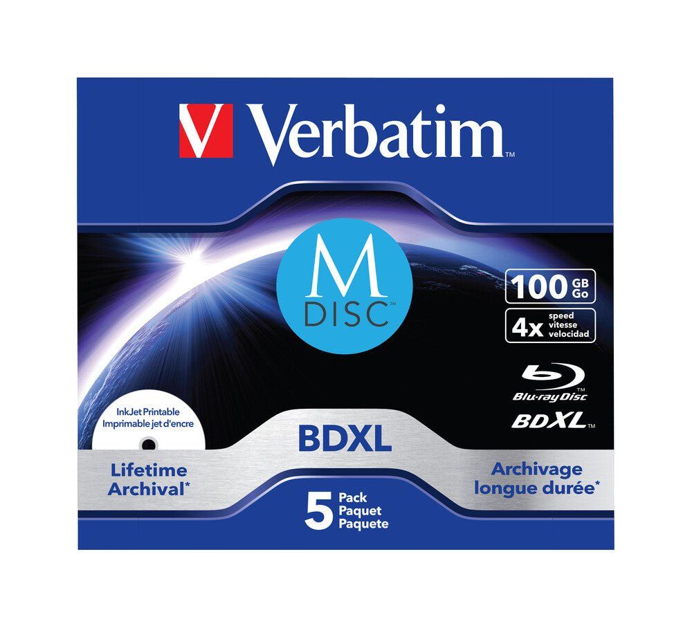 Verbatim 43834 blank Blu-Ray disc BDXL 100 GB 5 pc(s) - Image 1