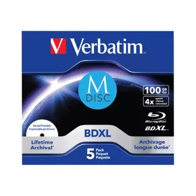 Verbatim 43834 blank Blu-Ray disc BDXL 100 GB 5 pc(s) - Thumbnail 2