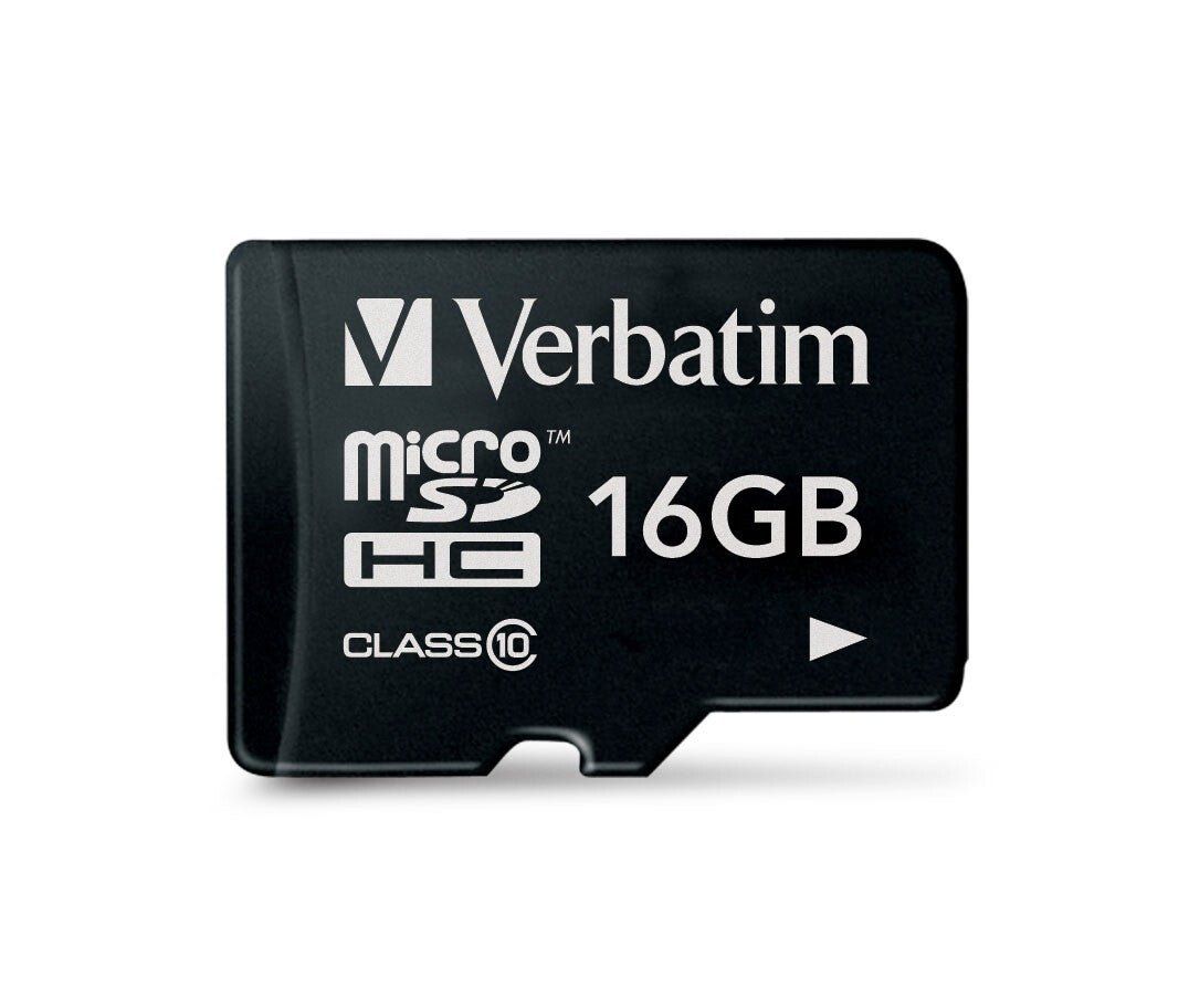 Verbatim MicroSDHC Class 10 16GB Memory Card 44010 - Image 1