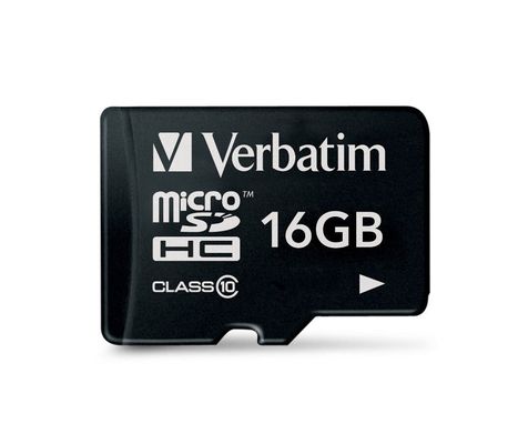 Verbatim MicroSDHC Class 10 16GB Memory Card 44010