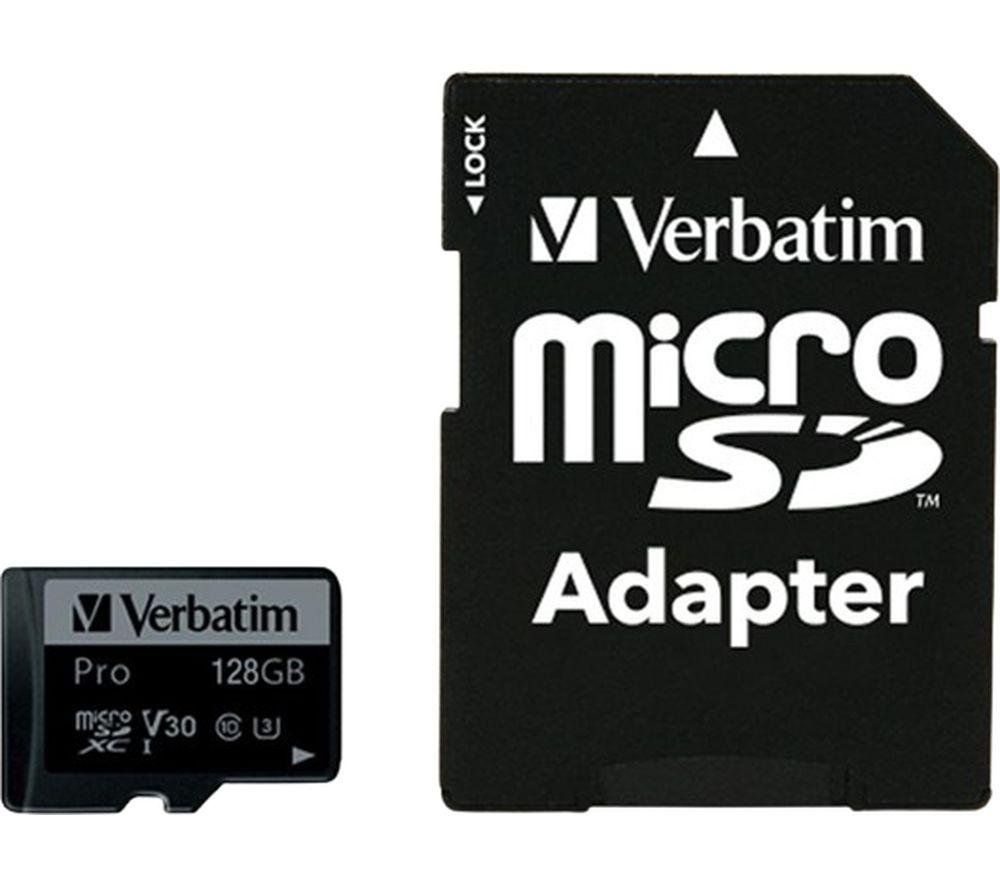 Verbatim Pro 128 GB MicroSDXC UHS-I Class 10 - Image 1