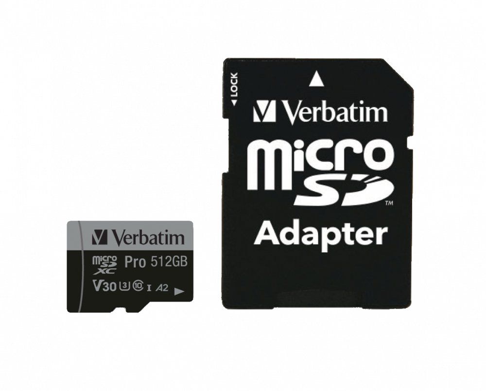 Verbatim Pro U3 512GB Micro SDXC Card - Image 1