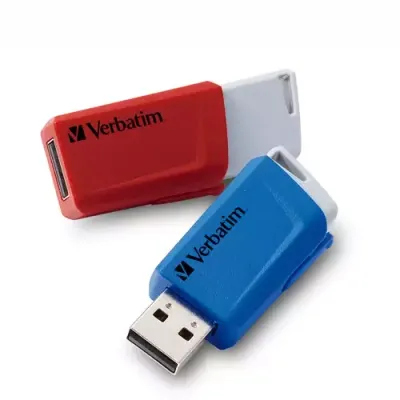 Verbatim Store 'n' Click - USB 2.0 Drive 3.2 GEN1 - 2x32 GB - Red/Blue - Thumbnail 2