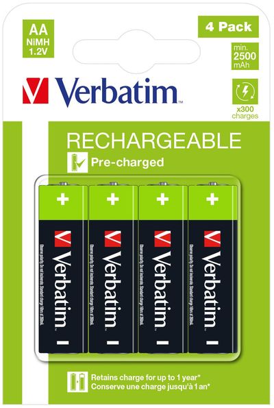Verbatim 49517 household battery Rechargeable battery AA Nickel-Metal Hydride (NiMH)