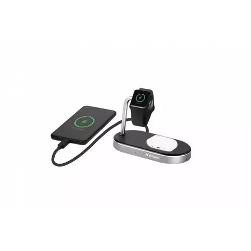 Verbatim WCS-02 Universal Black USB Wireless charging Fast charging Indoor - Image 1