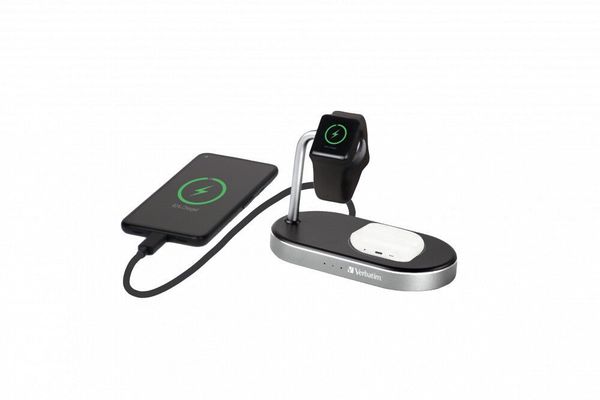 Verbatim WCS-02 Universal Black USB Wireless charging Fast charging Indoor - Thumbnail 2