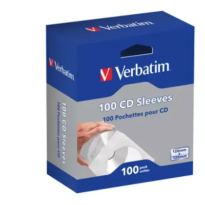 Verbatim CD Sleeves (Paper) 100pk - Thumbnail 2