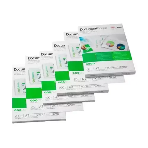 GBC Lamination Pouch A3 Adhesive 125 Micron - Image 1