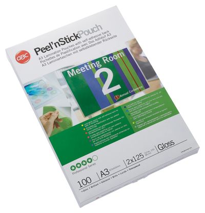 GBC Lamination Pouch A3 Adhesive 125 Micron - Thumbnail 2