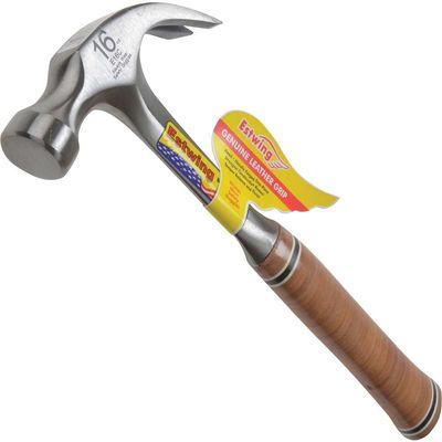 Estwing E16C E16C Curved Claw Hammer - Leather Grip 450G (16Oz)