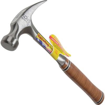 Estwing E16S E16S Straight Claw Hammer - Leather Grip 450G (16Oz)