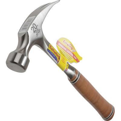 Estwing E20S E20S Straight Claw Hammer - Leather Grip 560G (20Oz)