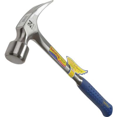 Estwing E3/24S E3/24S Straight Claw Framing Hammer - Vinyl Grip 680G (24Oz)