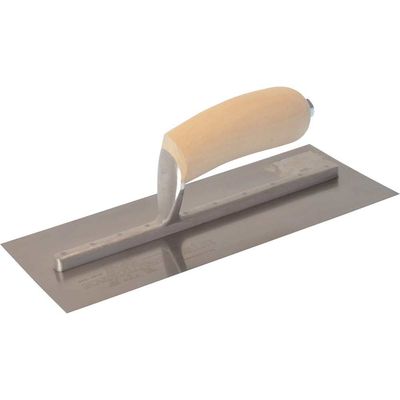 Marshalltown MXS1SS Mxs1Ss Plastererfts Finishing Trowel Stainless Steel Wooden Handle 11 X 4.1/2In