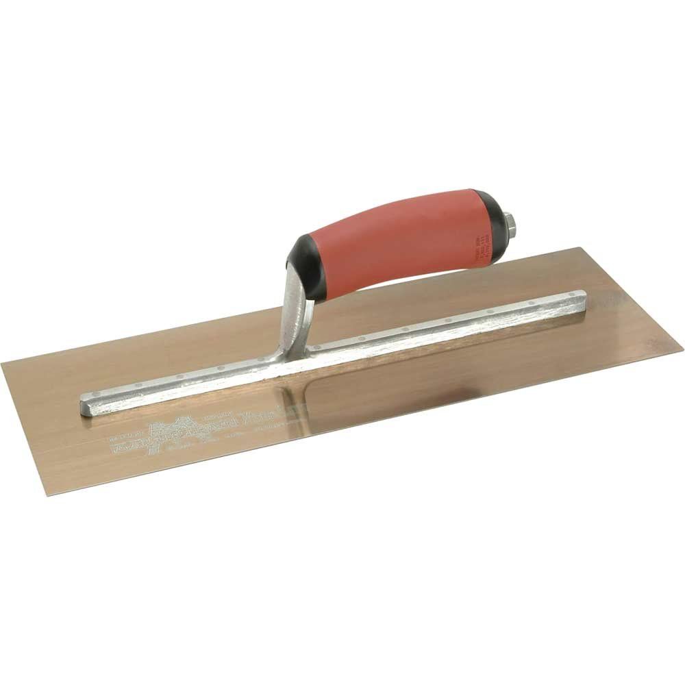 Marshalltown MXS73GSD Mxs73Gsd Gold Finishing Trowel Durasoft® Handle 14 X 4.3/4In - Image 1