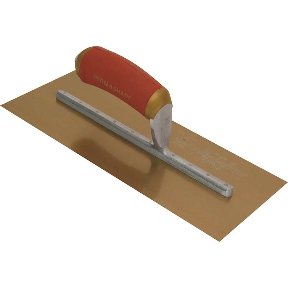 Marshalltown MPB1GSD Mpb1Gsd Pre-Worn Permashape® Finishing Gold S/S Trowel Durasoft® 11 X 4.1/2In - Image 1