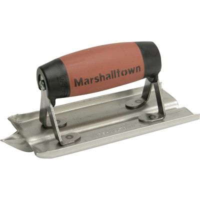 Marshalltown M180D M180D Stainless Steel Groover Trowel Durasoft® Handle 6 X 3In