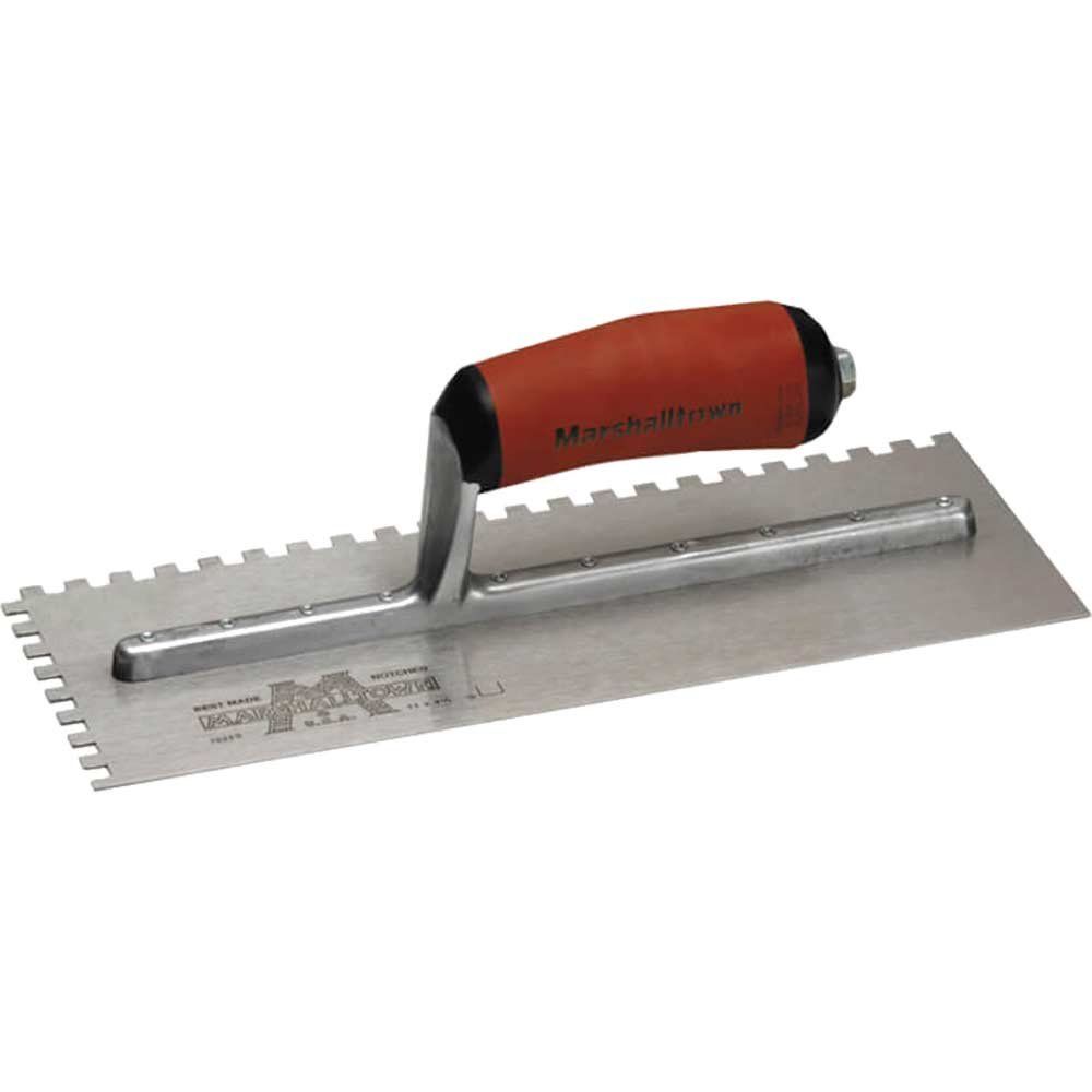 Marshalltown M702SD M702Sd Notched Trowel Square 1/4In Durasoft® Handle 11 X 4.1/2In - Image 1