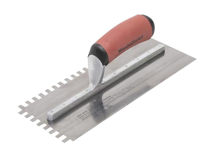 Marshalltown M502SSDXH 6Mm Stainless Steel Square Notched Trowel Durasoft® Handle - Image 1