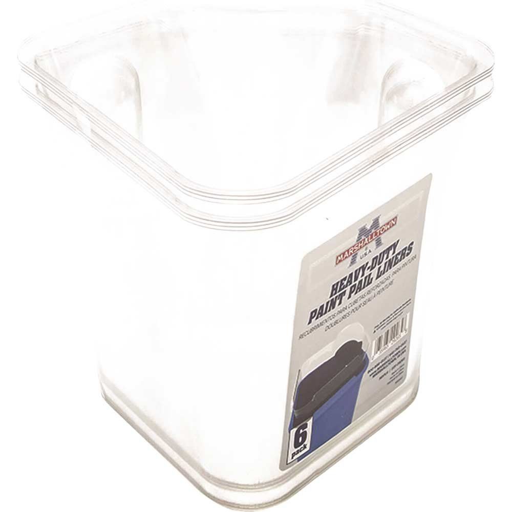 Marshalltown MHDPL6 Heavy-Duty Paint Pail Liners (Pack 6) - Image 1