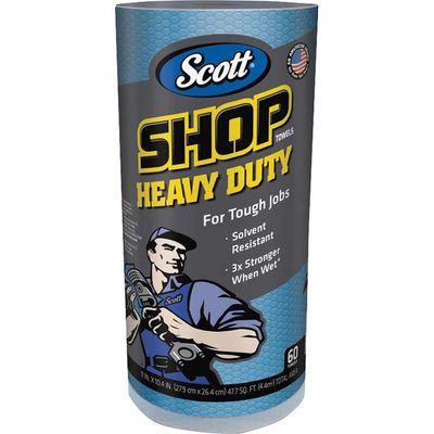 Kimberley Clarke 32992 Scott® Blue Heavy-Duty Shop Cloth Roll