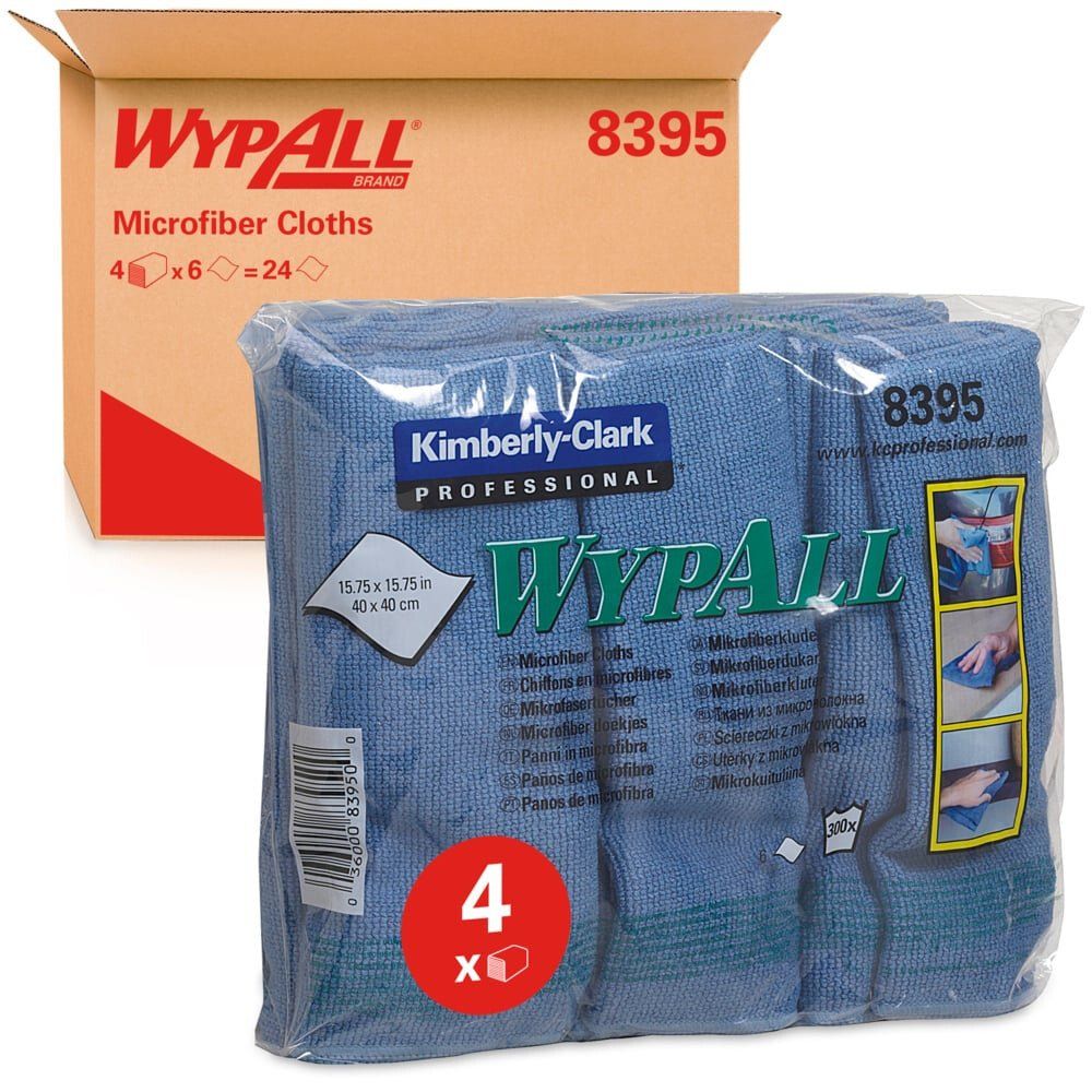 WypAll 8395 cleaning cloth Microfibre Blue 6 pc(s) - Image 1